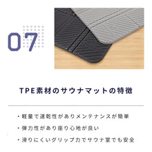 画像をギャラリービューアに読み込む, Totonoi Japan 折りたたみサウナマット 速乾性 耐熱性 耐水性 汗で滑りにくいTPE素材
